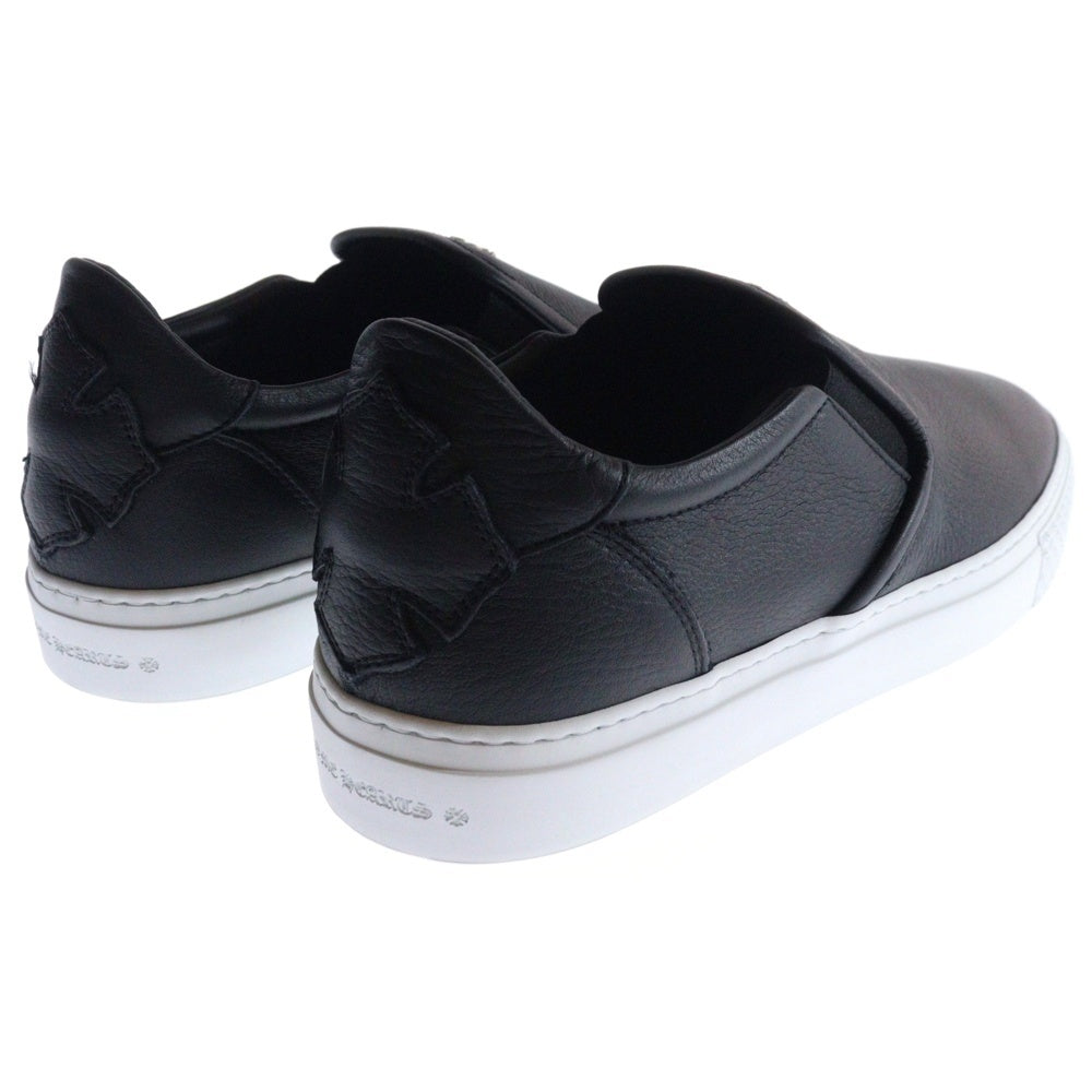 CHROME HEARTS(クロムハーツ) SLIP ON スリッポン ダガー装飾レザースニーカー ブラック