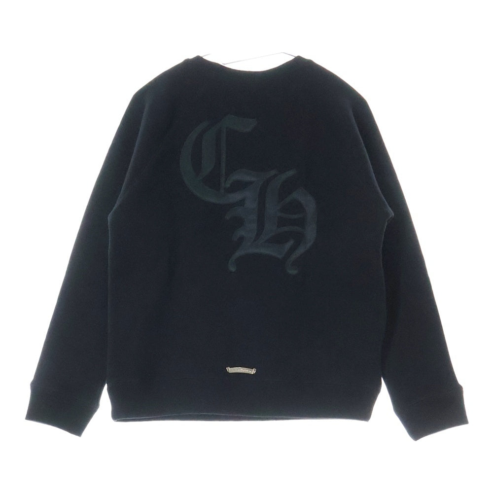 CHROME HEARTS(クロムハーツ) 7-11 CREW バックCHロゴ刺繍スウェット ブラック