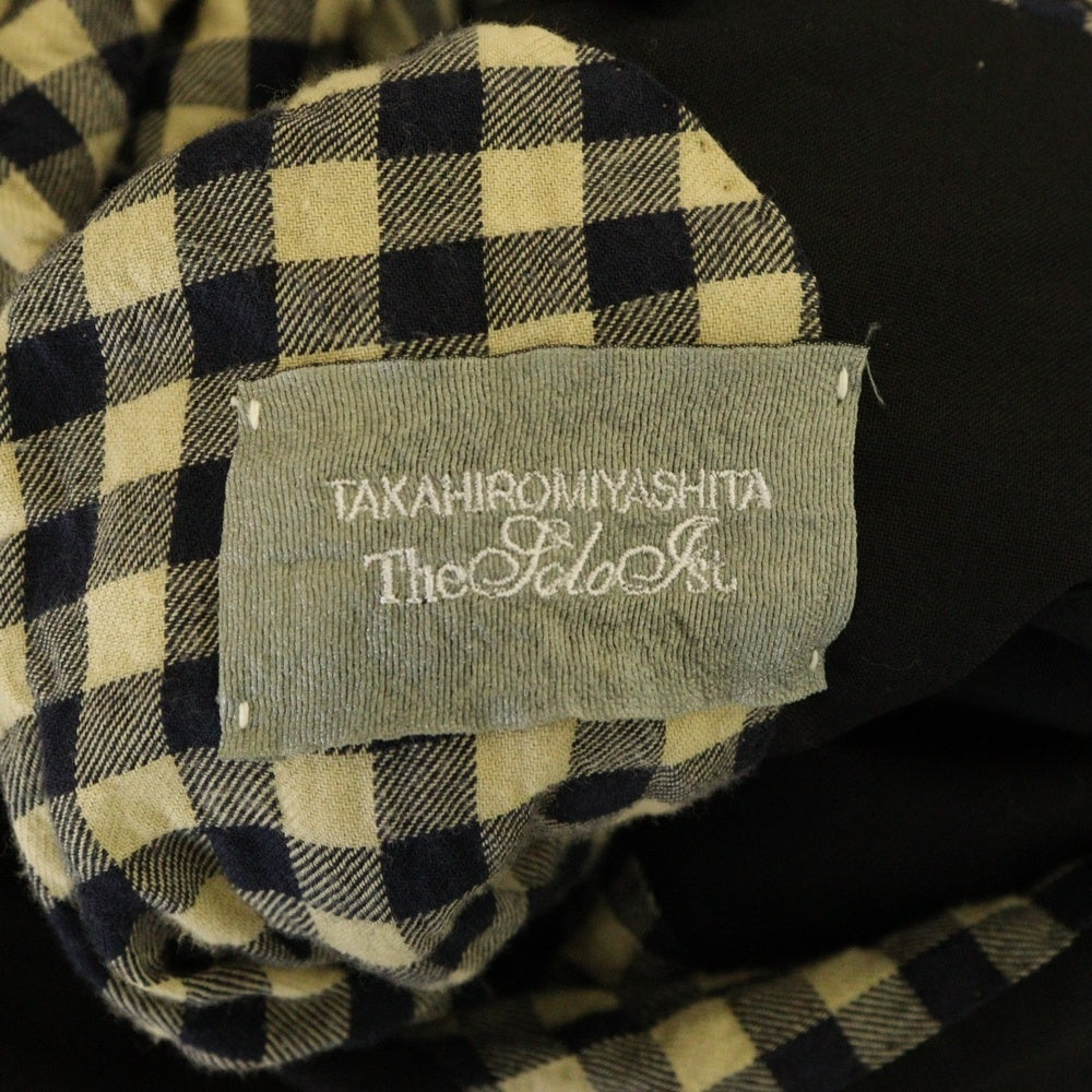 TAKAHIROMIYASHITA The SoloIst.(タカヒロミヤシタザソロイスト) 13SS RE-SIZED COTO ダメージ加工 コート ブラック