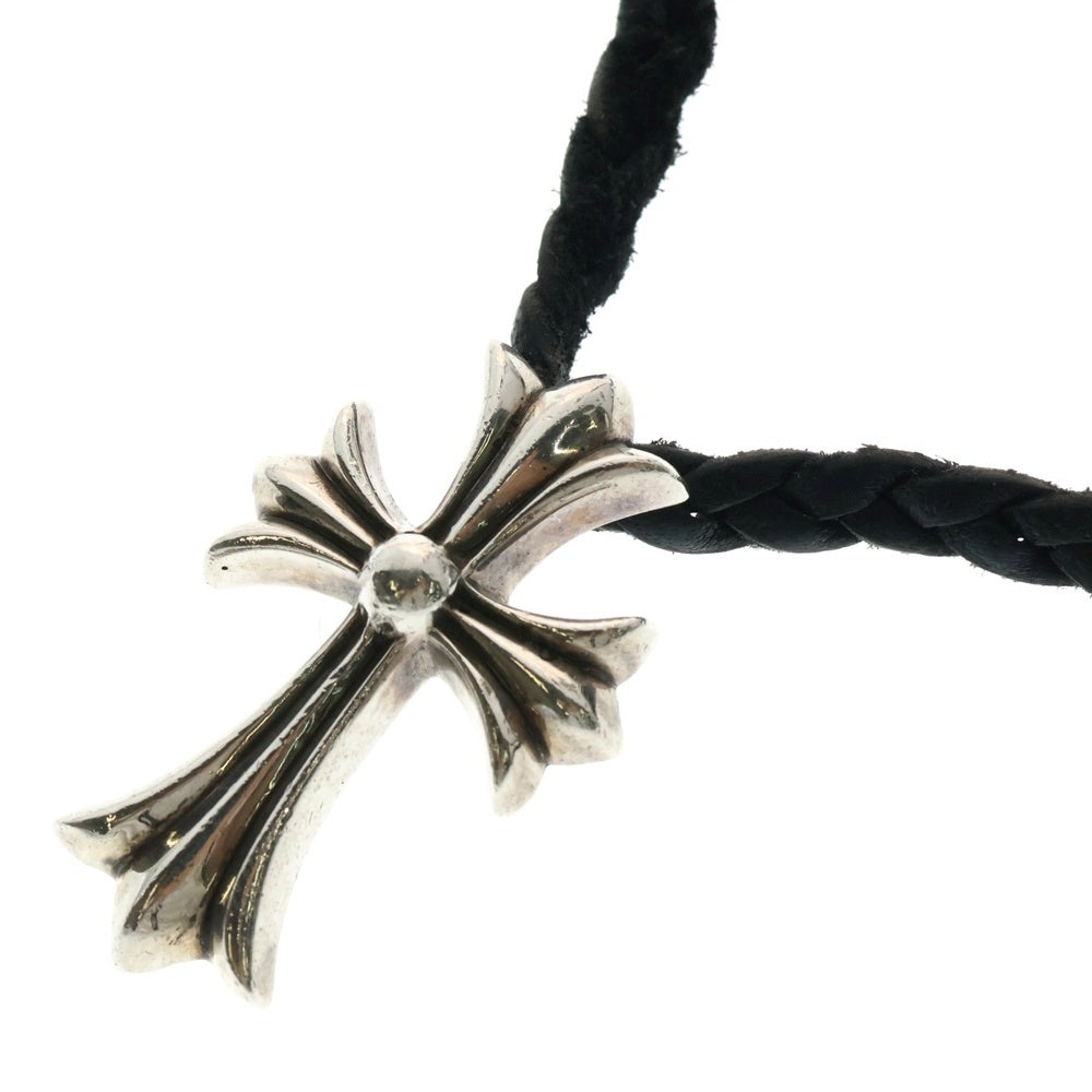 CHROME HEARTS(クロムハーツ) CH CRS SMLスモールCHクロス BC ボロチップブレイド ネックレス シルバー BCA220