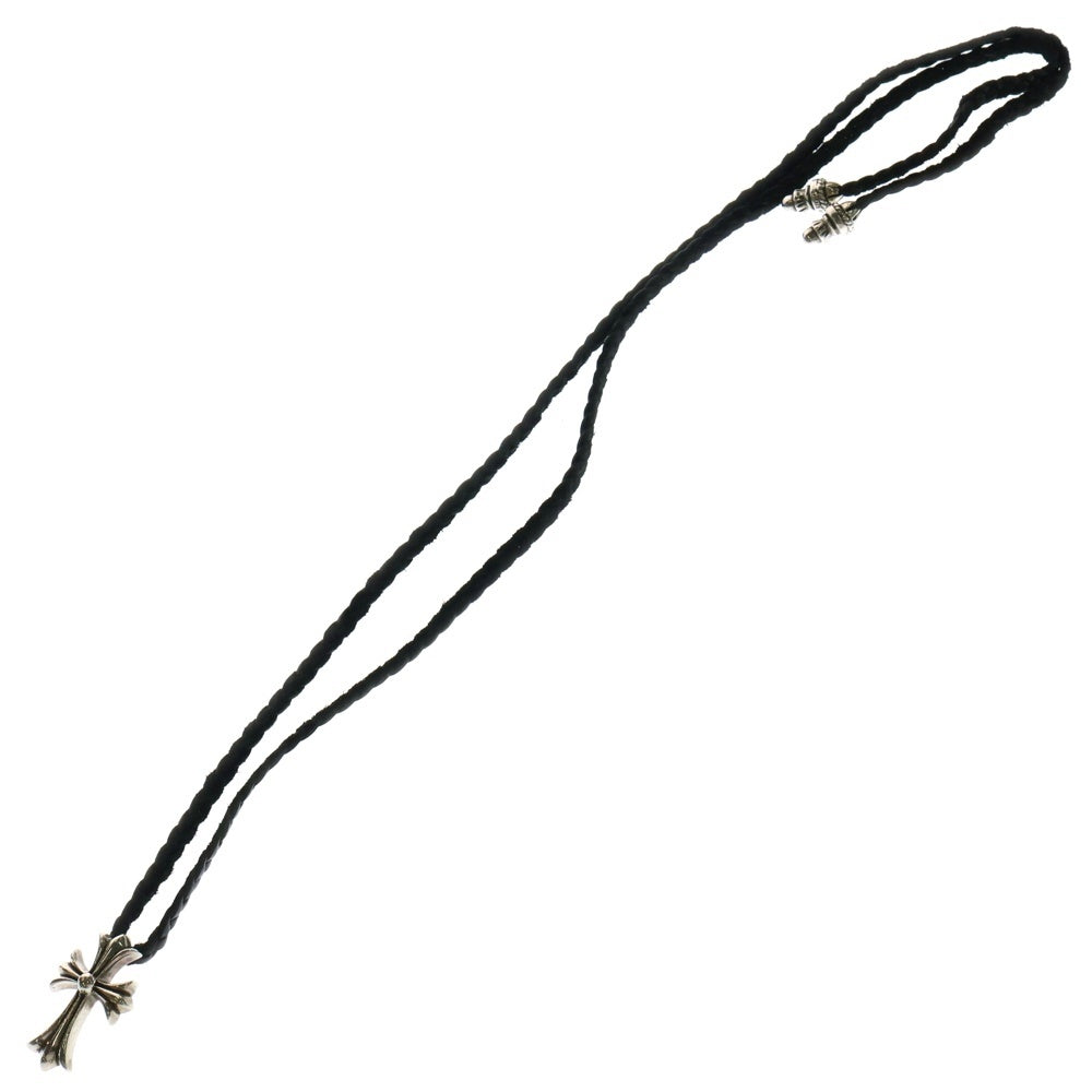 CHROME HEARTS(クロムハーツ) CH CRS SMLスモールCHクロス BC ボロチップブレイド ネックレス シルバー BCA220