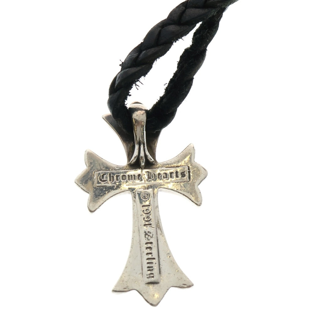CHROME HEARTS(クロムハーツ) CH CRS SMLスモールCHクロス BC ボロチップブレイド ネックレス シルバー BCA220
