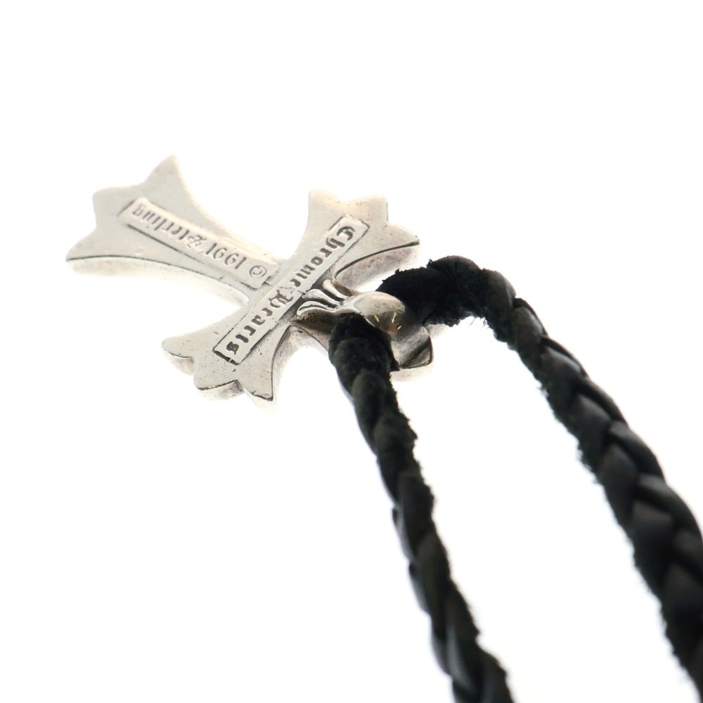 CHROME HEARTS(クロムハーツ) CH CRS SMLスモールCHクロス BC ボロチップブレイド ネックレス シルバー BCA220