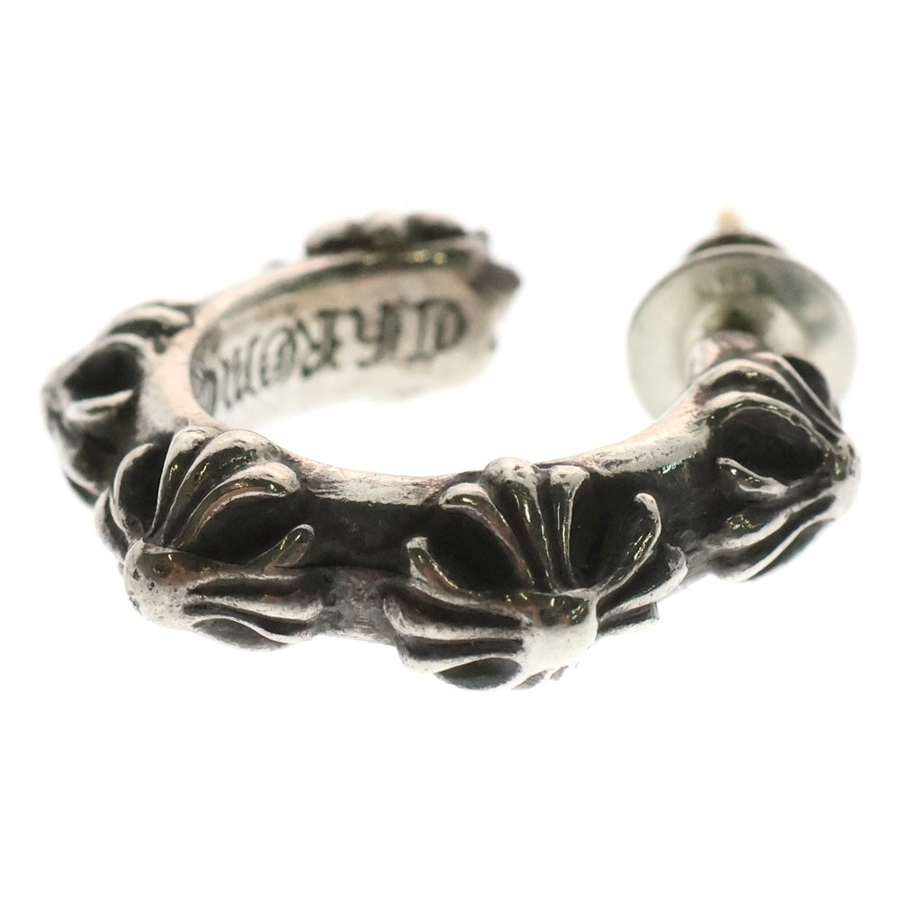 CHROME HEARTS(クロムハーツ) HOOP CROSS クロスバンド フープピアス シルバー BCA100