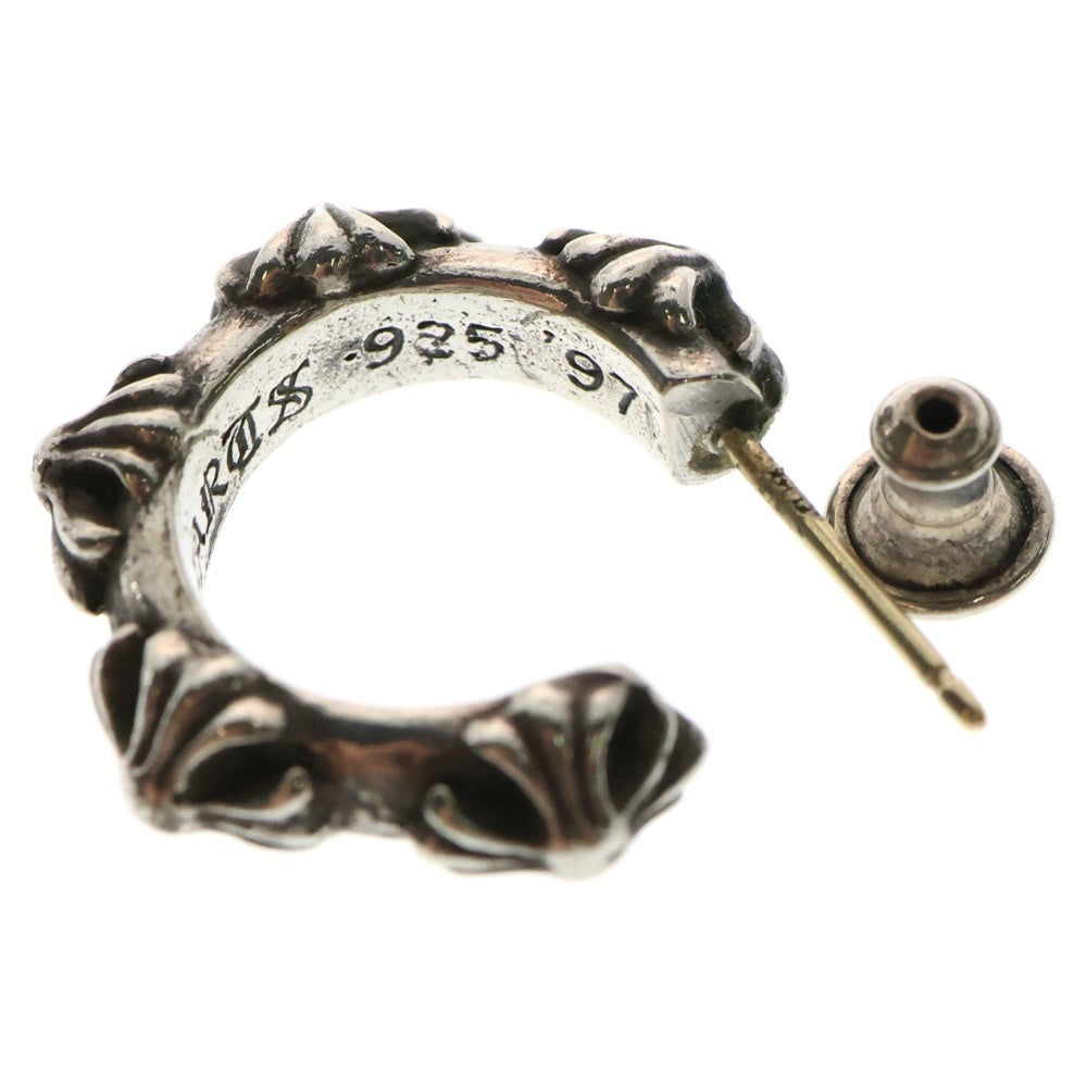 CHROME HEARTS(クロムハーツ) HOOP CROSS クロスバンド フープピアス シルバー BCA100