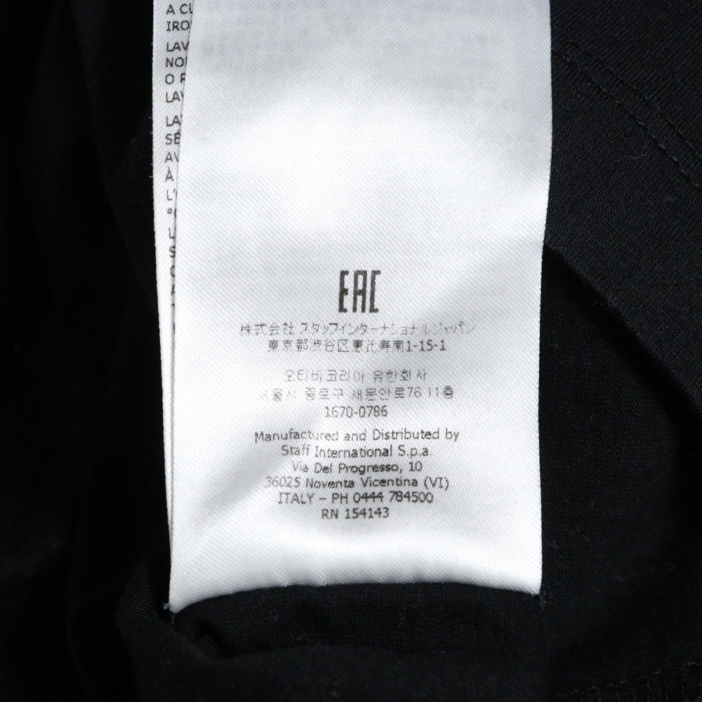 DSQUARED2(ディースクエアード) サーフドッグ チロ ICON フロントプリント 半袖Tシャツ カットソー ブラック