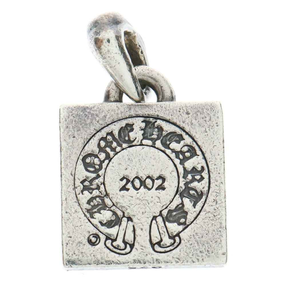 CHROME HEARTS(クロムハーツ) FRAMED LETTER BLOCK フレームドブロック Dアルファベット ネックレストップ シルバー