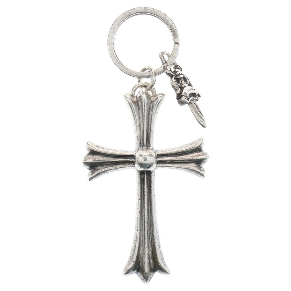 CHROME HEARTS(クロムハーツ) CH CRS LG&No5 DGGR ラージクロス#5ダガー キーリング シルバー