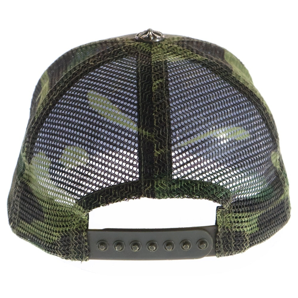 CHROME HEARTS(クロムハーツ) TRUCKER CAP トラッカーキャップ クロスボール付メッシュキャップ カモフラ柄 帽子 迷彩 カーキ