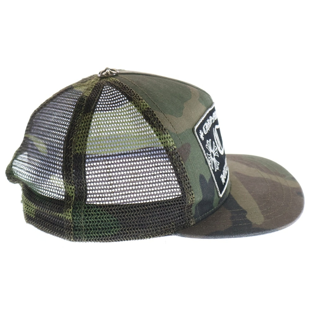CHROME HEARTS(クロムハーツ) TRUCKER CAP トラッカーキャップ クロスボール付メッシュキャップ カモフラ柄 帽子 迷彩 カーキ