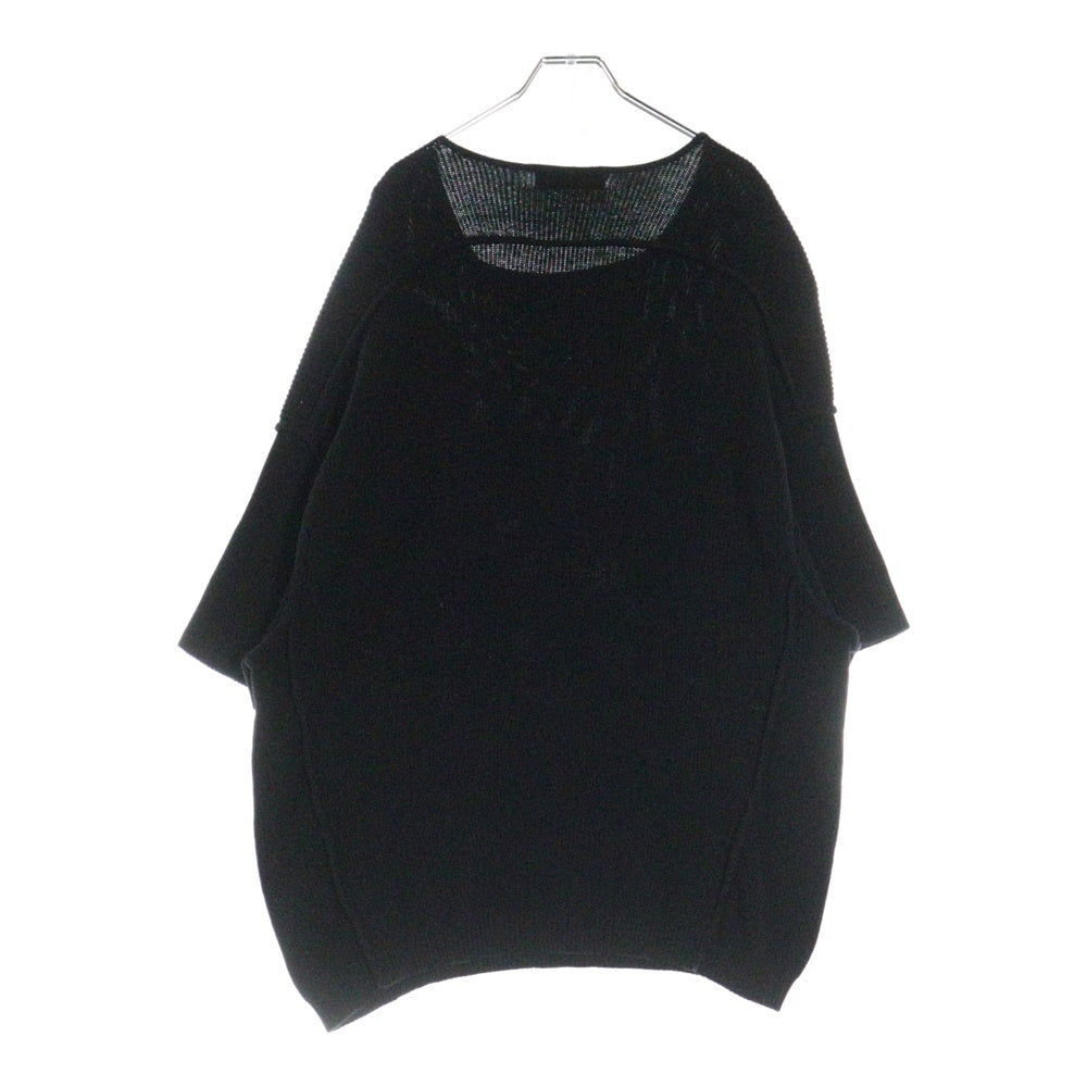 entire studios(エンタイア スタジオ) KNIT BLOCK TEE 半袖 ニット ブロック ESU-S25-10041-BL