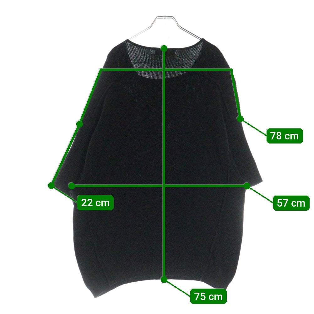 entire studios(エンタイア スタジオ) KNIT BLOCK TEE 半袖 ニット ブロック ESU-S25-10041-BL