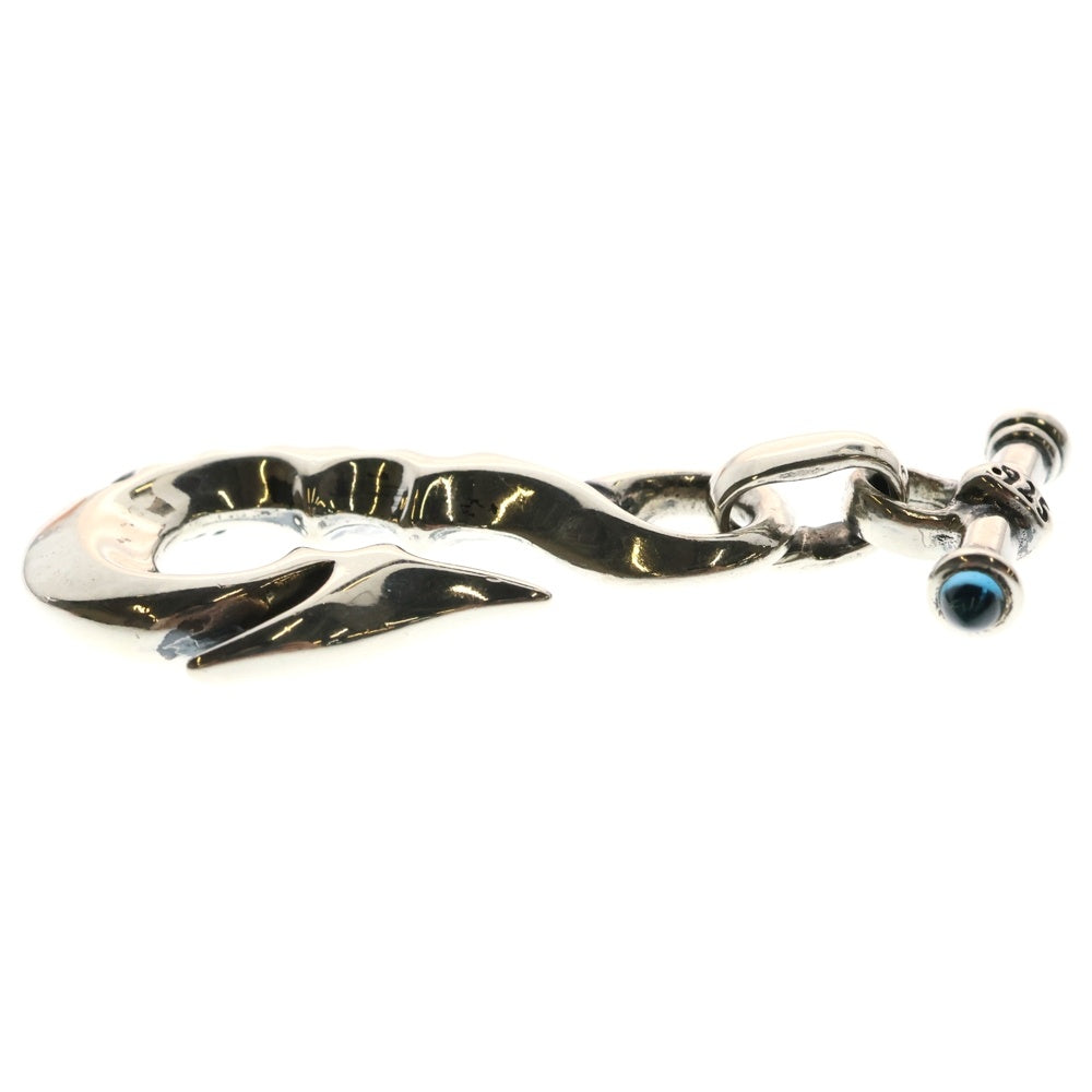 Bill Wall Leather/BWL(ビルウォールレザー) MID FISH HOOK w/STONE T-BAR フィッシュフック ネックレストップ