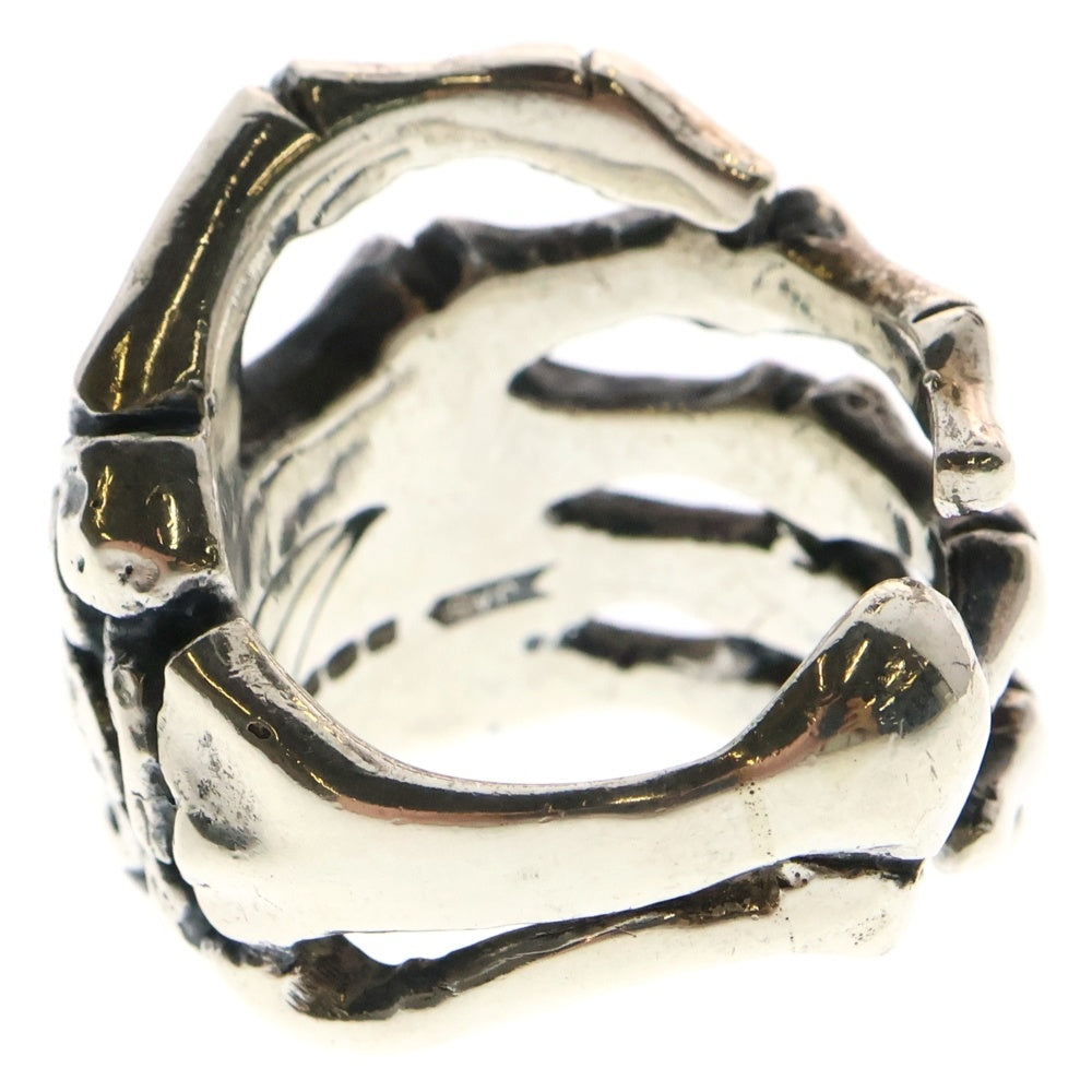 CRAZY PIG(クレイジーピッグ) BONE HAND RING ボーンハンド リング シルバー