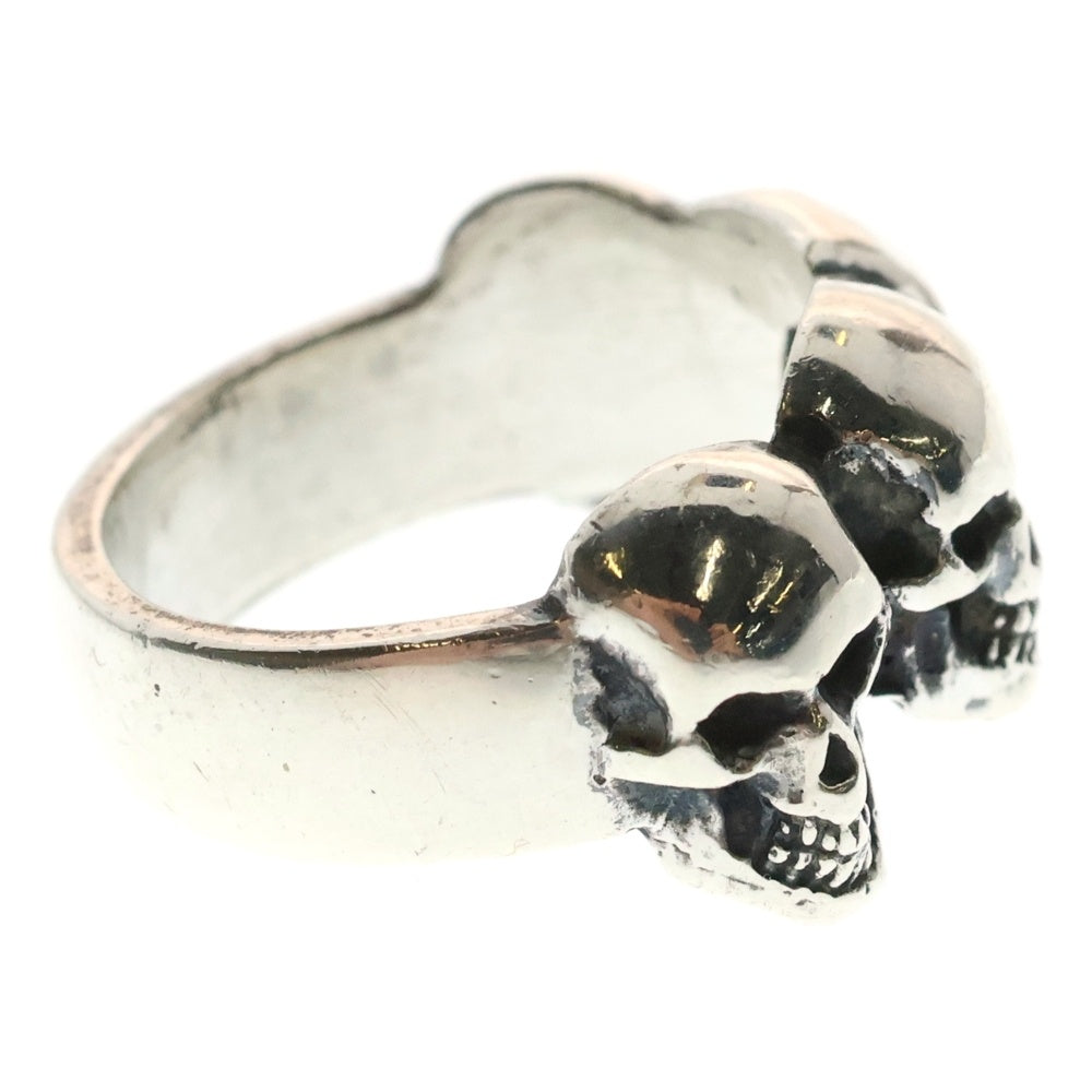 CRAZY PIG(クレイジーピッグ) 4 SKULL RING 4スカル リング シルバー