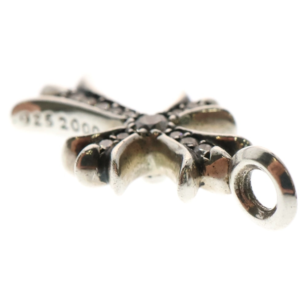 CHROME HEARTS(クロムハーツ) TNY CRSF P/DIA タイニーファットクロス PAVEダイヤ ペンダントトップ シルバー BCA323