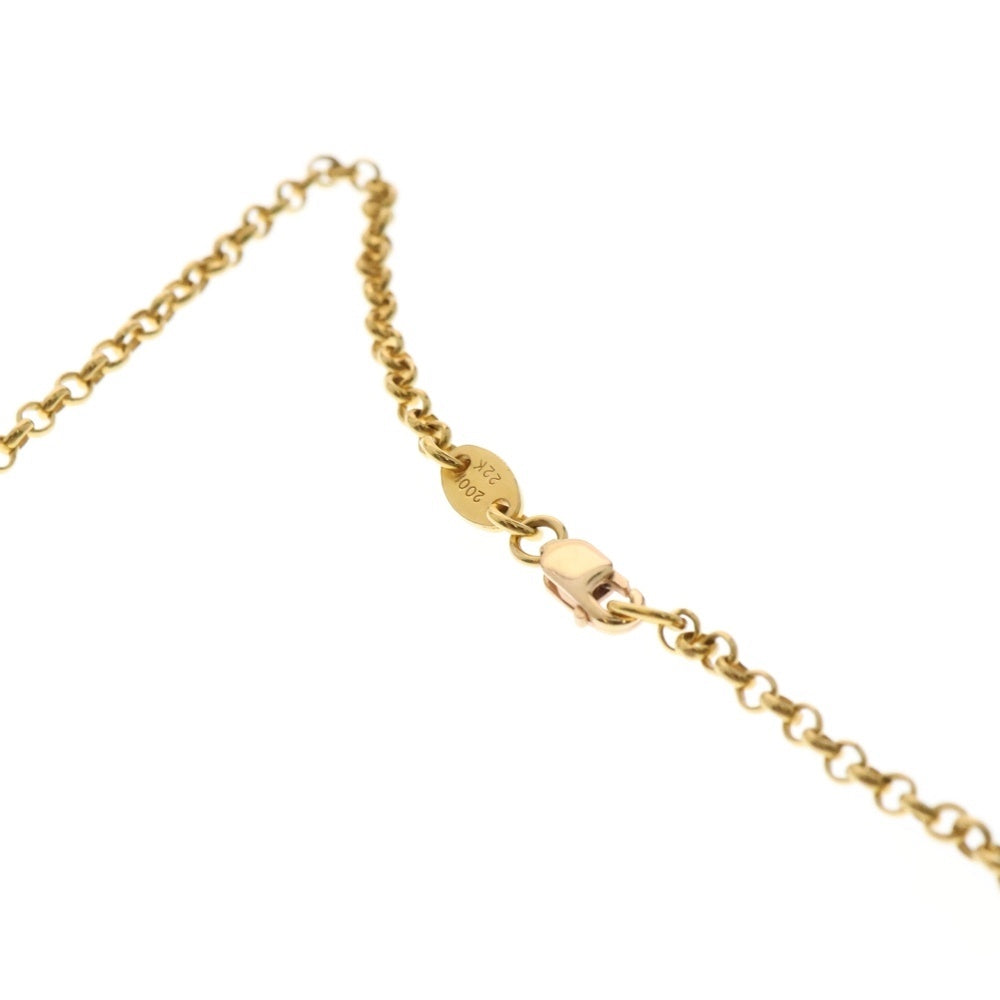 CHROME HEARTS(クロムハーツ) 22K NECKCHAIN R18 ロールチェーンネックレス 18inch ゴールド BCA010