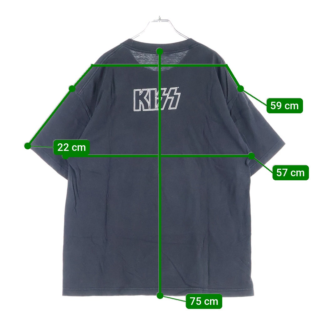 VINTAGE(ヴィンテージ) 00S Diamond Star KISS Peter Cris TEE フロントプリント 半袖Tシャツ ブラック