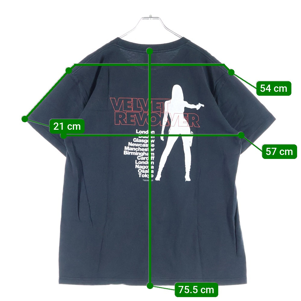 VINTAGE(ヴィンテージ) 00S Velvet Revolver Contraband TEE フロントプリント 半袖Tシャツ ブラック