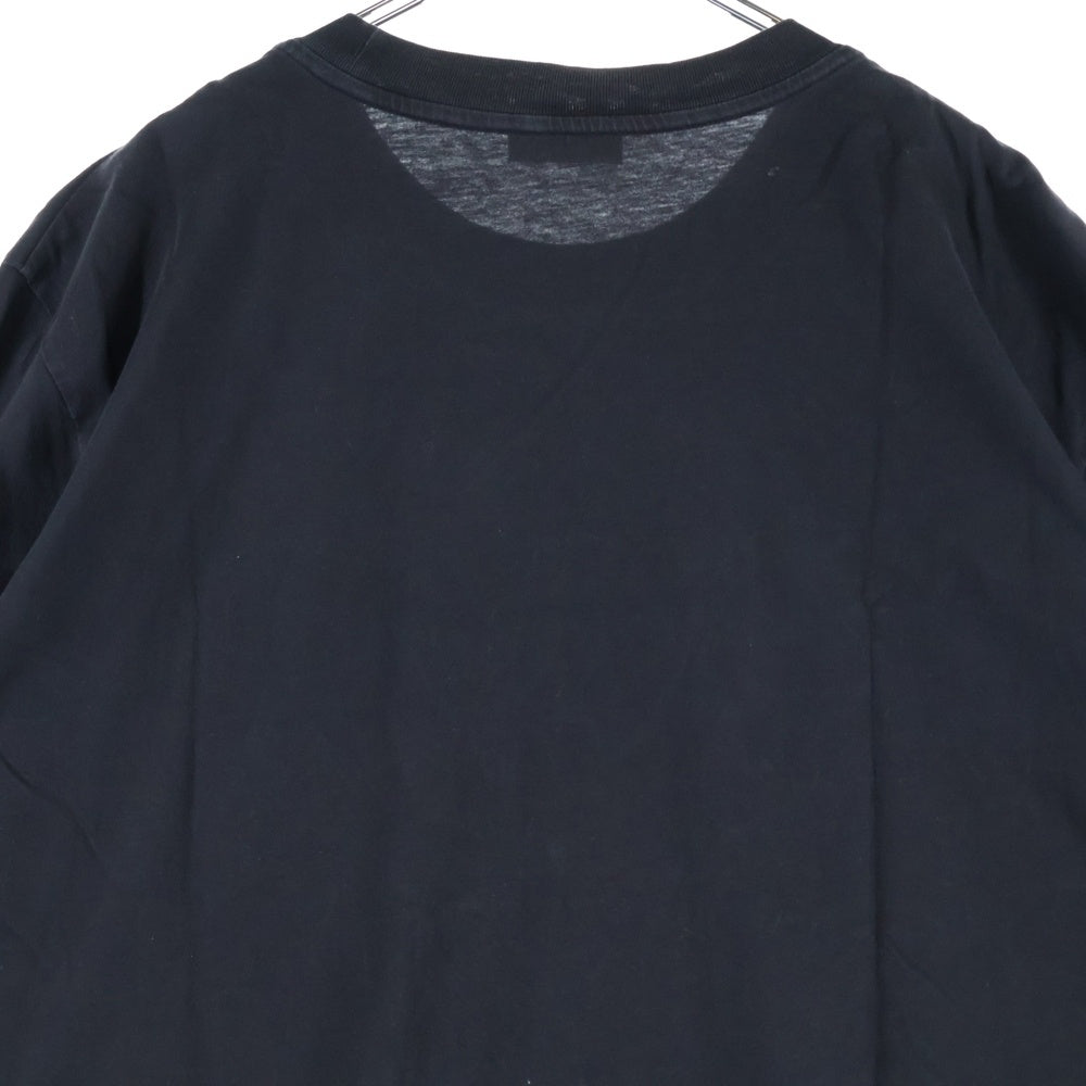 MONCLER(モンクレール) フロントロゴ プリント Tシャツ 半袖カットソー ブラック