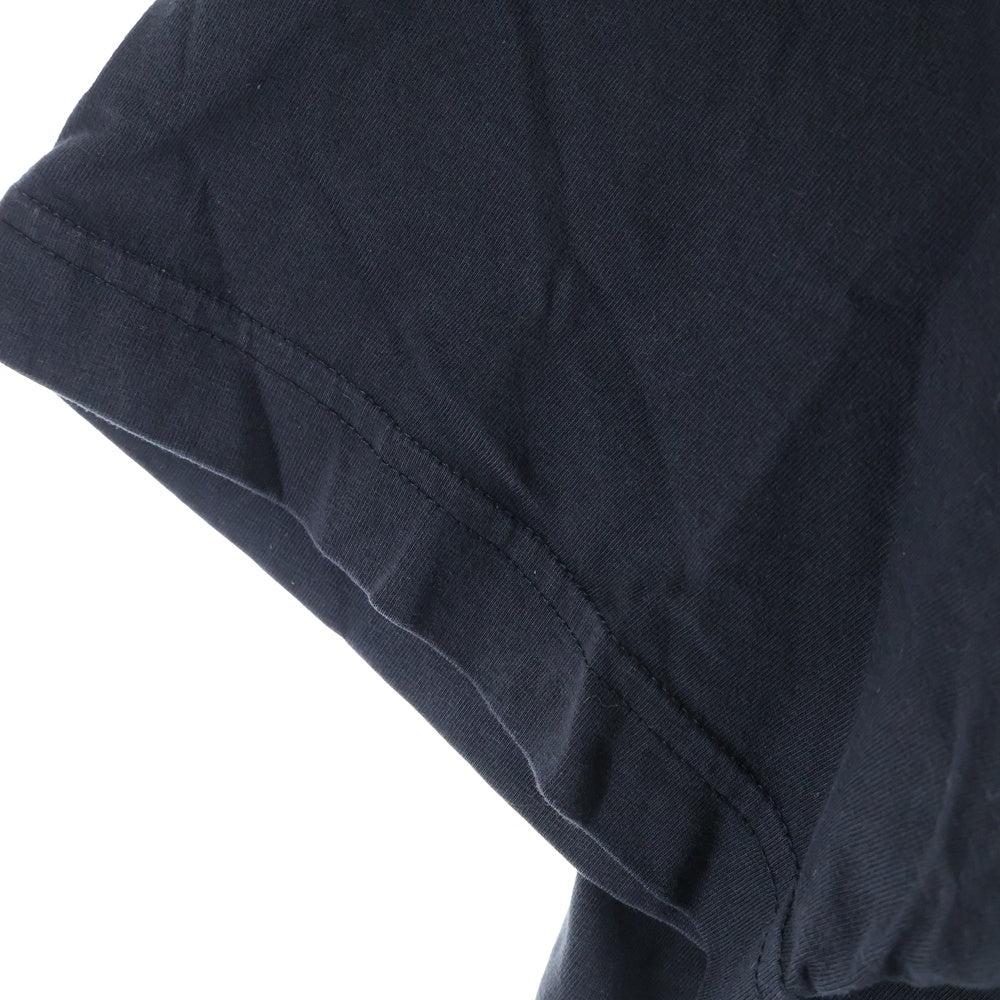 MONCLER(モンクレール) フロントロゴ プリント Tシャツ 半袖カットソー ブラック