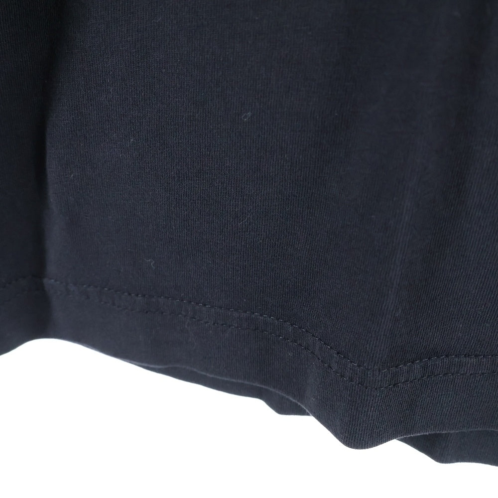 MONCLER(モンクレール) フロントロゴ プリント Tシャツ 半袖カットソー ブラック