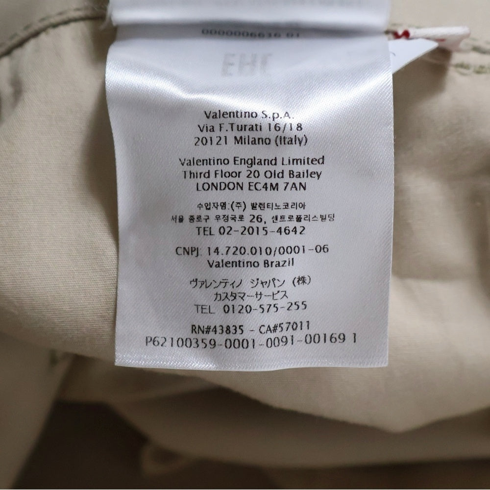 VALENTINO(ヴァレンティノ) センタープレス ジップフライ チノパンツ ベージュ 2V3RBJ608YE