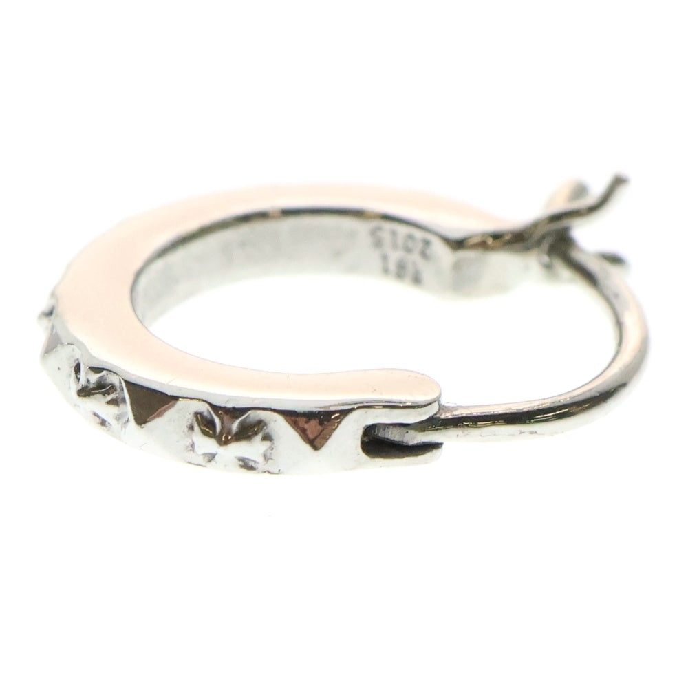 CHROME HEARTS(クロムハーツ) 18KWG HOOP TFP PNK PLS フープ トゥルーファッキンパンク プラスパンク ピアス ホワイトゴールド