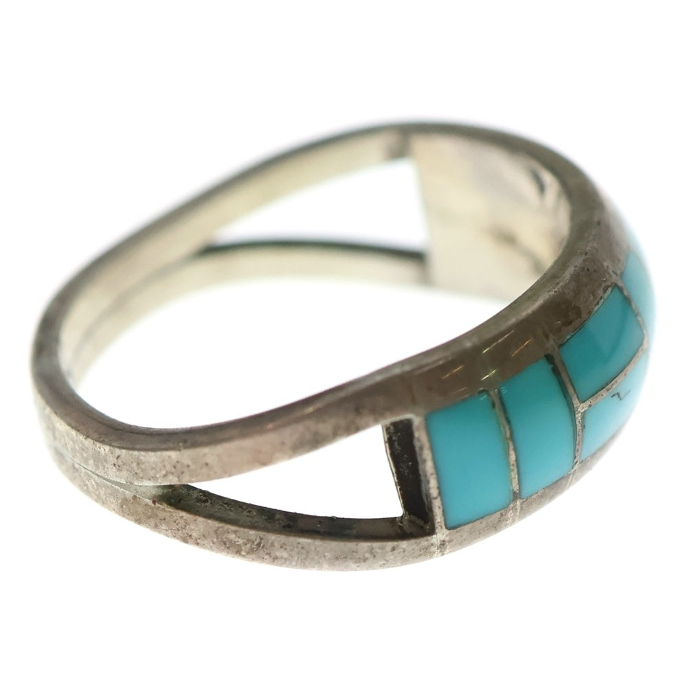 INDIAN JEWELRY(インディアンジュエリー) GT刻印 インレイリング シルバー