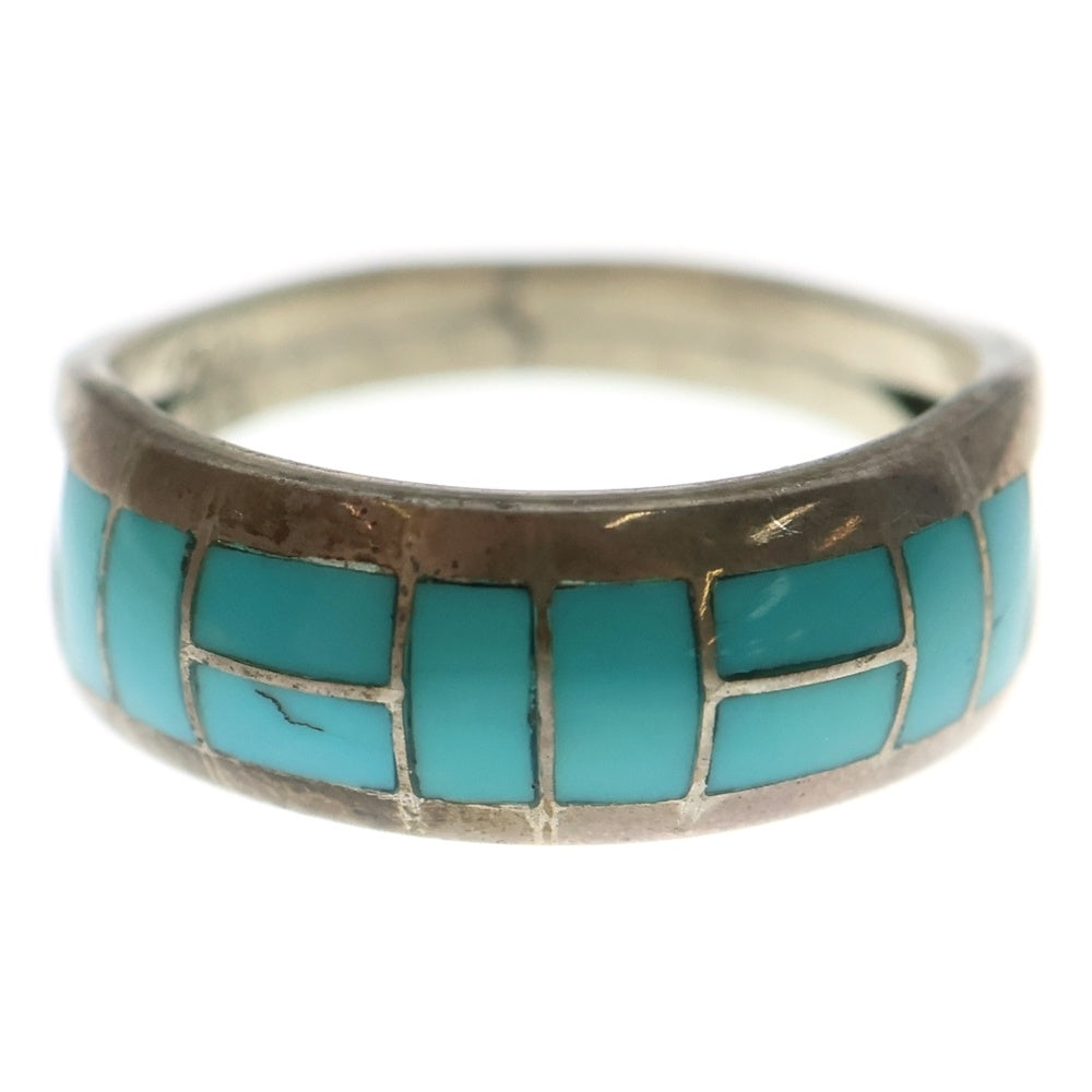 INDIAN JEWELRY(インディアンジュエリー) GT刻印 インレイリング シルバー