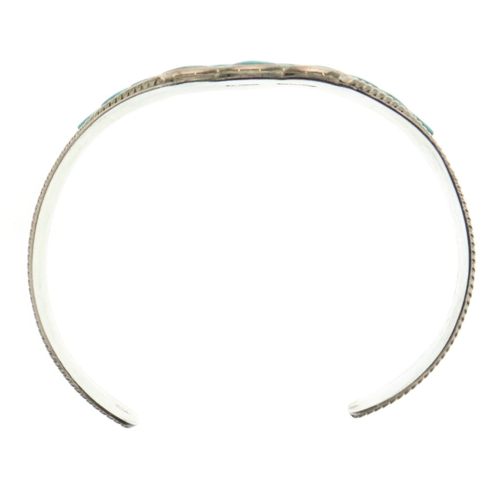 INDIAN JEWELRY(インディアンジュエリー) HARVEY CHAVEZ作 ターコイズ バングル シルバー