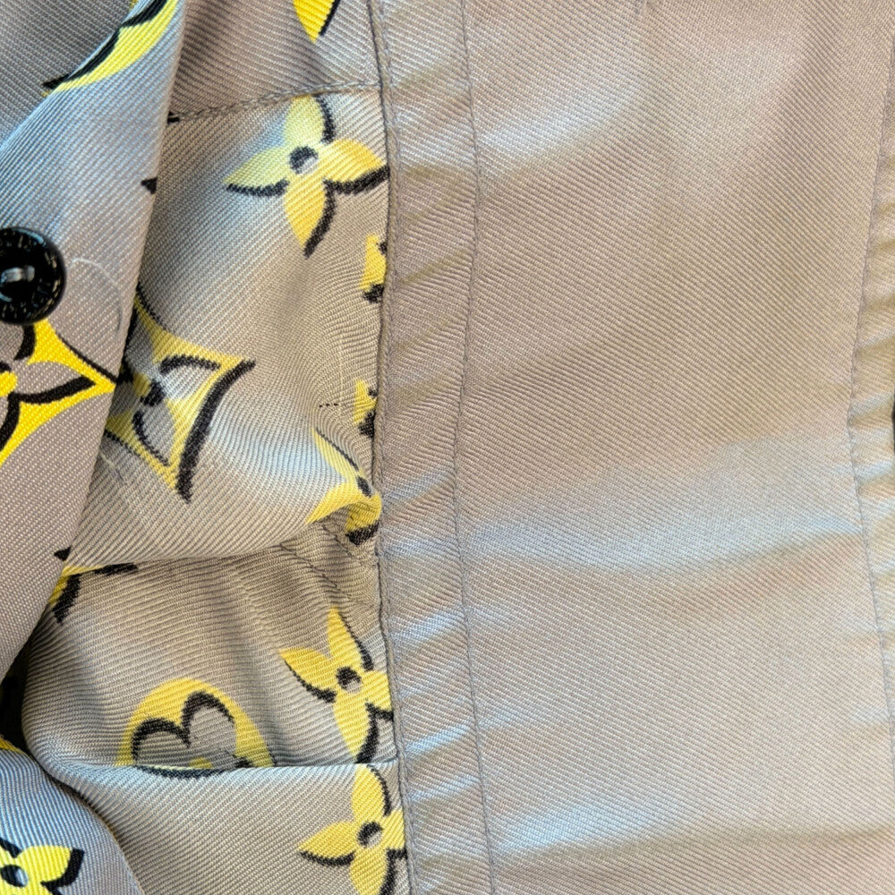 LOUIS VUITTON(ルイヴィトン) ブランドロゴ総柄 長袖シャツ グレー RW232W ADD FPBL42 レディース