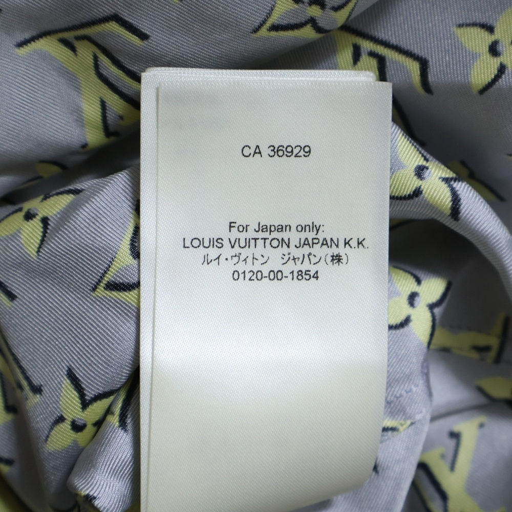 LOUIS VUITTON(ルイヴィトン) ブランドロゴ総柄 長袖シャツ グレー RW232W ADD FPBL42 レディース