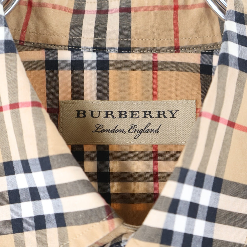 BURBERRY(バーバリー) ノバチェック 総柄 長袖シャツ ブラウン 8004832