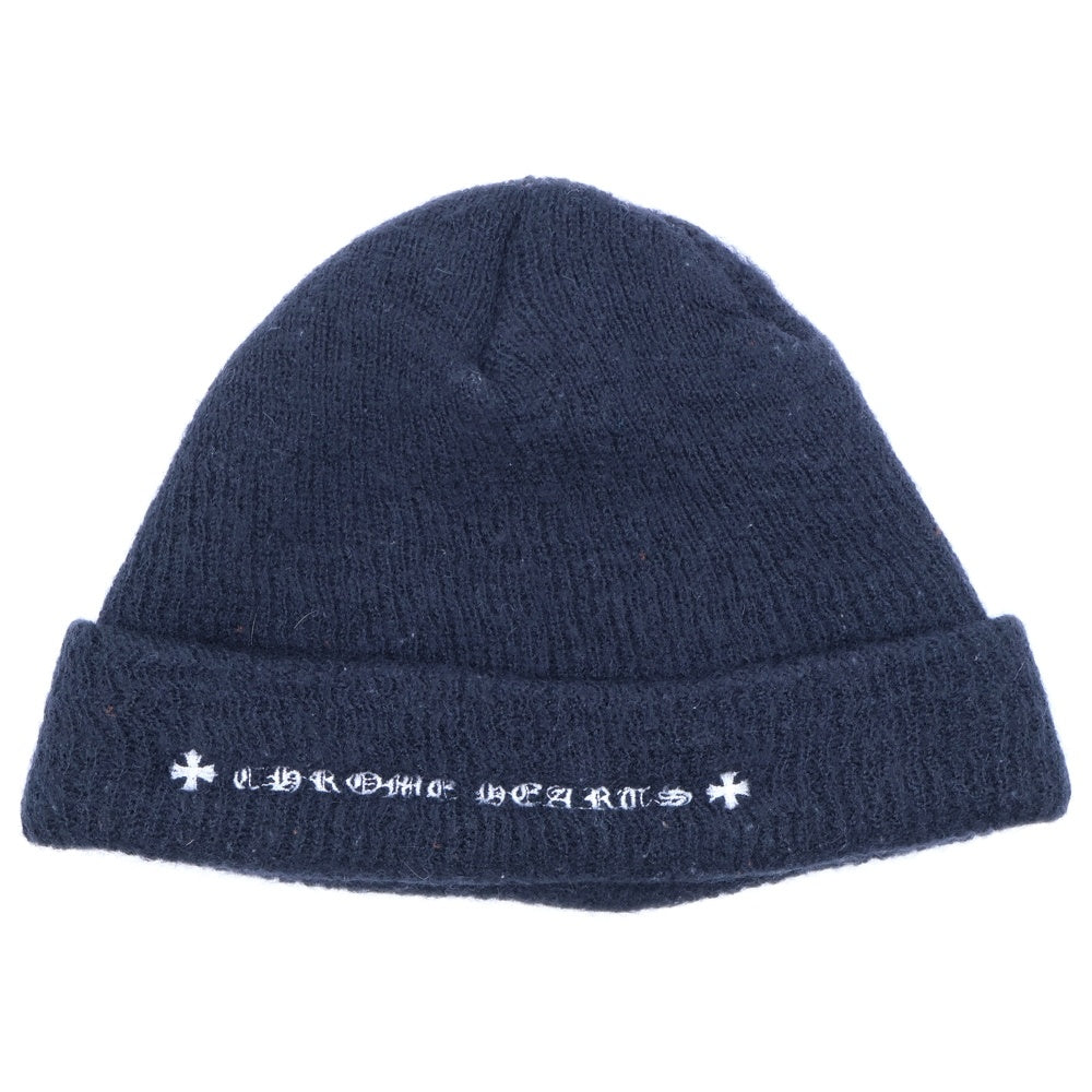 CHROME HEARTS(クロムハーツ) WOOL WATCH CAP CHプラス刺繍ウールビーニー ニット帽 ニットキャップ ブラック
