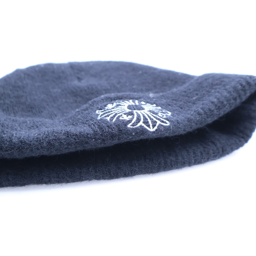 CHROME HEARTS(クロムハーツ) WOOL WATCH CAP CHプラス刺繍ウールビーニー ニット帽 ニットキャップ ブラック