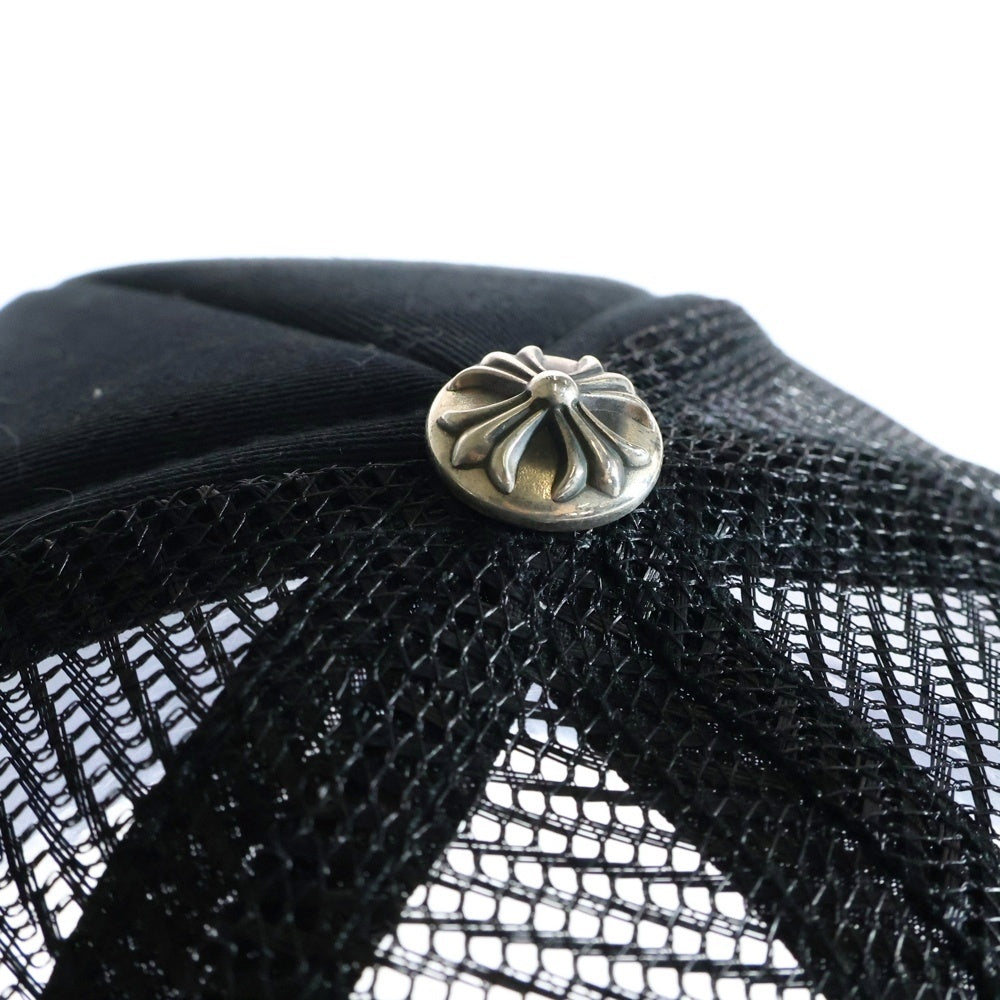 CHROME HEARTS(クロムハーツ) TRUCKER CH CAP CHパッチ クロスボール付メッシュトラッカーキャップ 帽子 ブラック/シルバー