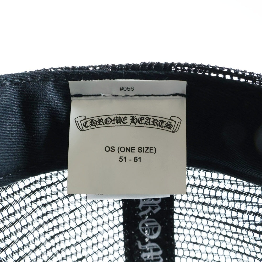 CHROME HEARTS(クロムハーツ) TRUCKER CH CAP CHパッチ クロスボール付メッシュトラッカーキャップ 帽子 ブラック/シルバー
