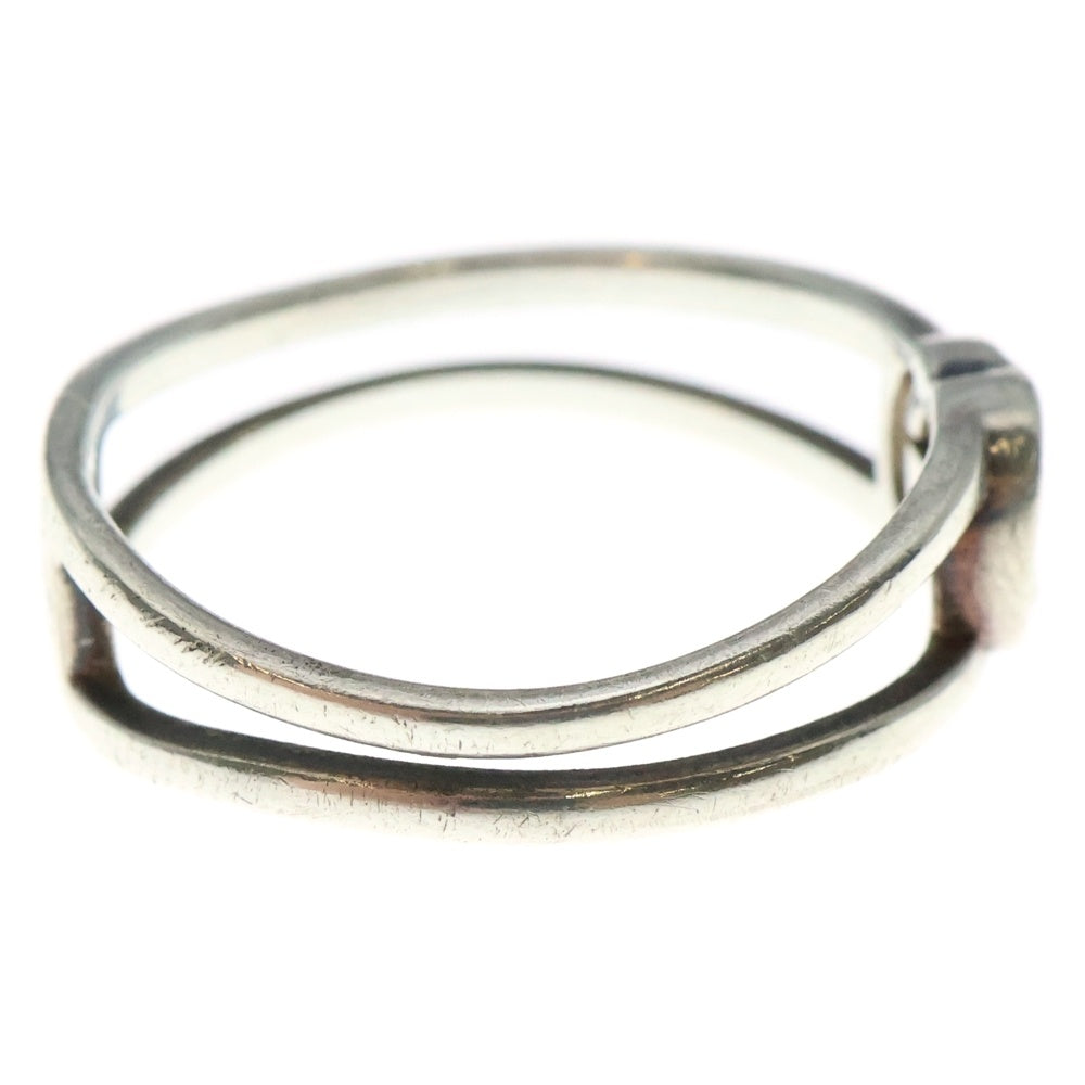 GUCCI(グッチ) インターロッキングG スリムオープンバンド リング 293754 シルバー