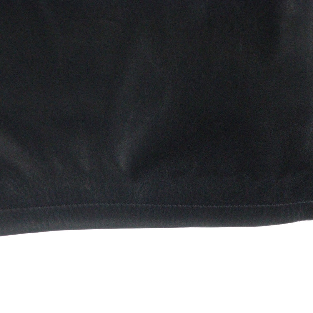 Wales Bonner(ウェールズ ボナー) 25SS LEATHER RIDER IVY SHORTS レザーショーツ ハーフパンツ ブラック US25LE03-LE02-999
