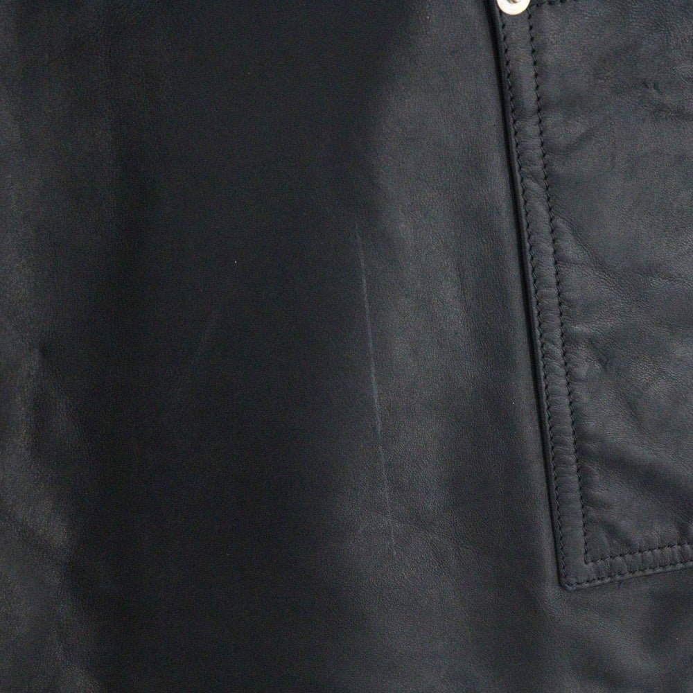 Wales Bonner(ウェールズ ボナー) 25SS LEATHER RIDER IVY SHORTS レザーショーツ ハーフパンツ ブラック US25LE03-LE02-999