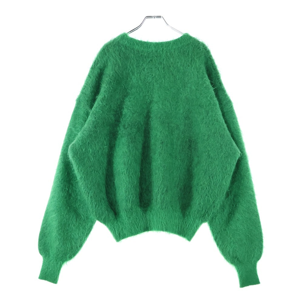 SAINT MICHAEL(セントマイケル) 23AW SAINT CREW NECK KNIT フロントロゴ モヘアニット グリーン SM-A23-0000-043