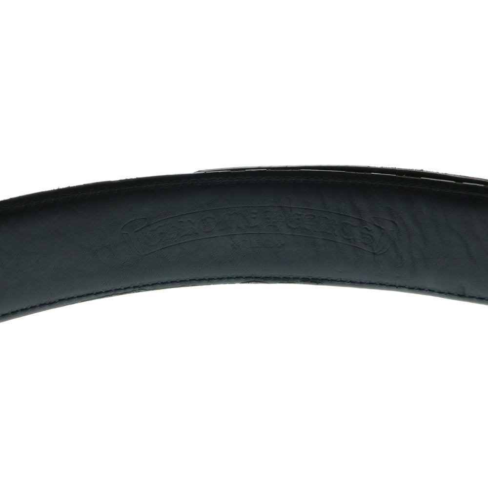 CHROME HEARTS(クロムハーツ) BLT OTJ フィリグリー レザーベルト ブラック/シルバー