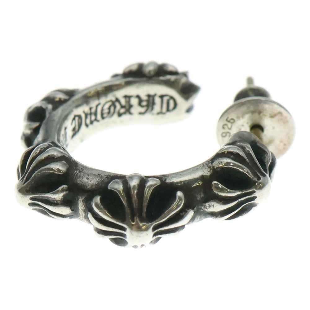 CHROME HEARTS(クロムハーツ) HOOP CROSS クロスバンド フープピアス シルバー BCA100