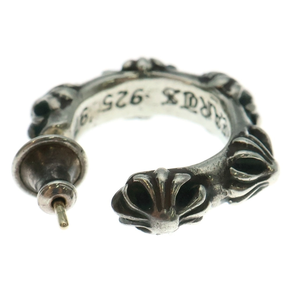 CHROME HEARTS(クロムハーツ) HOOP CROSS クロスバンド フープピアス シルバー BCA100