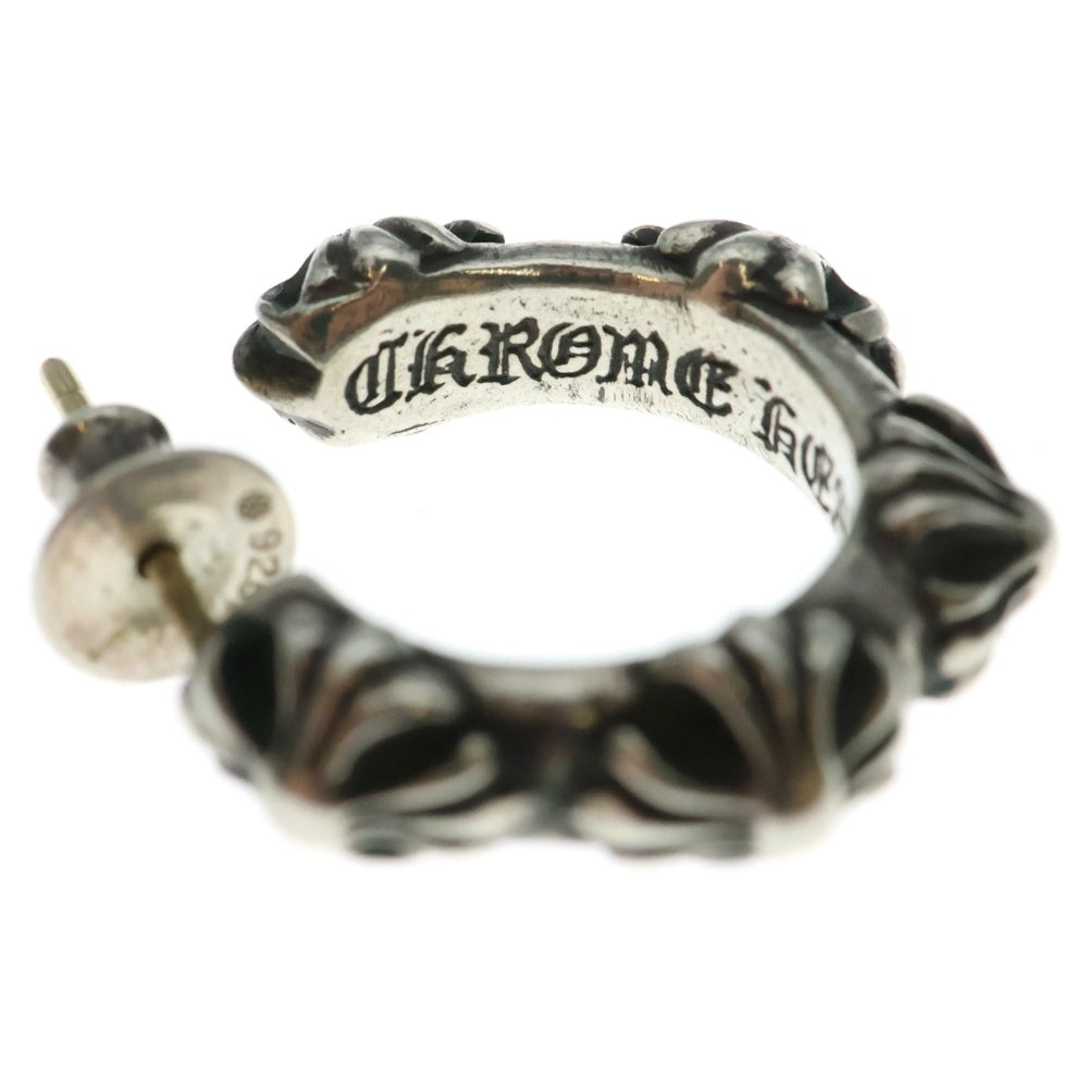 CHROME HEARTS(クロムハーツ) HOOP CROSS クロスバンド フープピアス シルバー BCA100