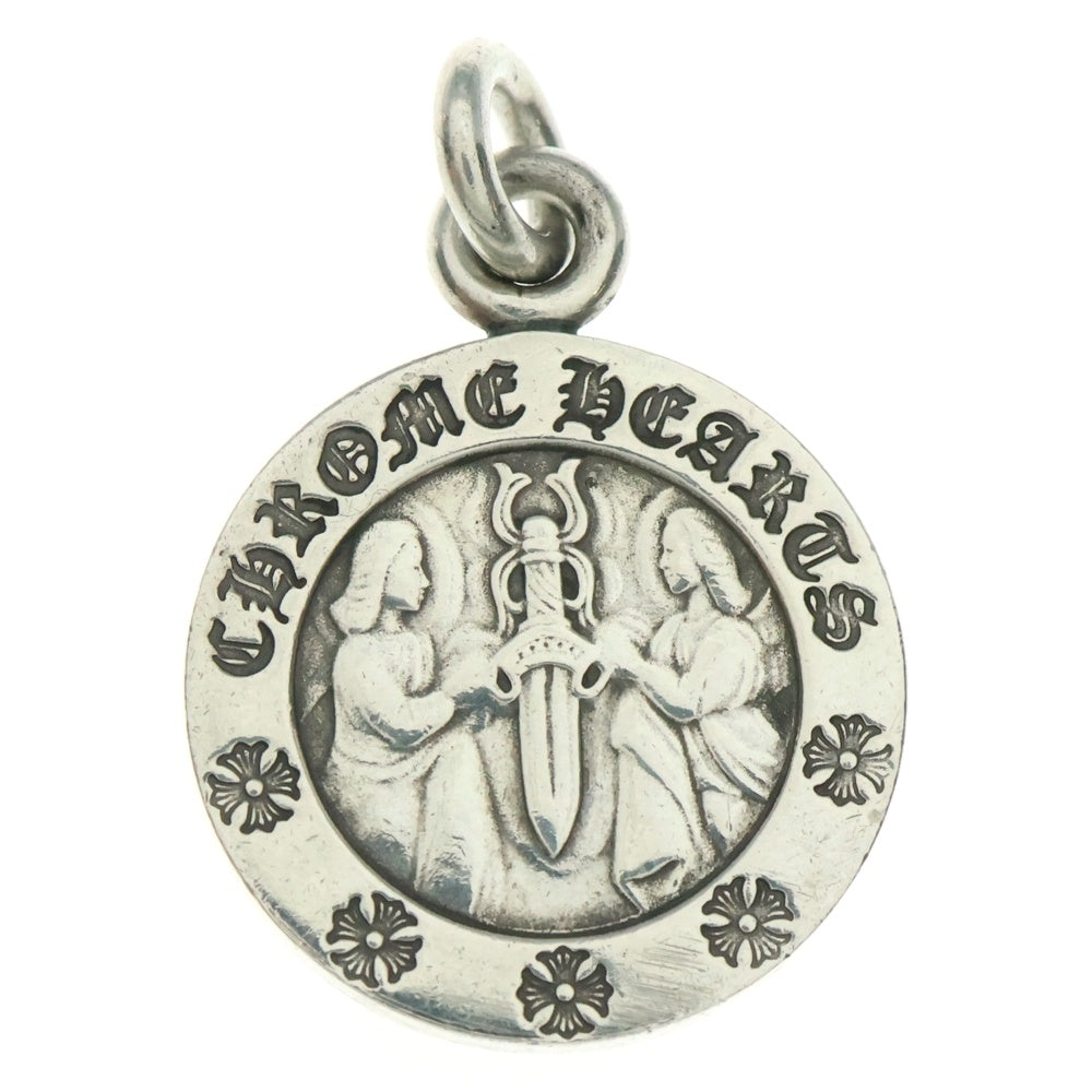 CHROME HEARTS(クロムハーツ) CHRM ANGL MDL V2 エンジェルメダルチャーム ペンダントトップ シルバーBCA229