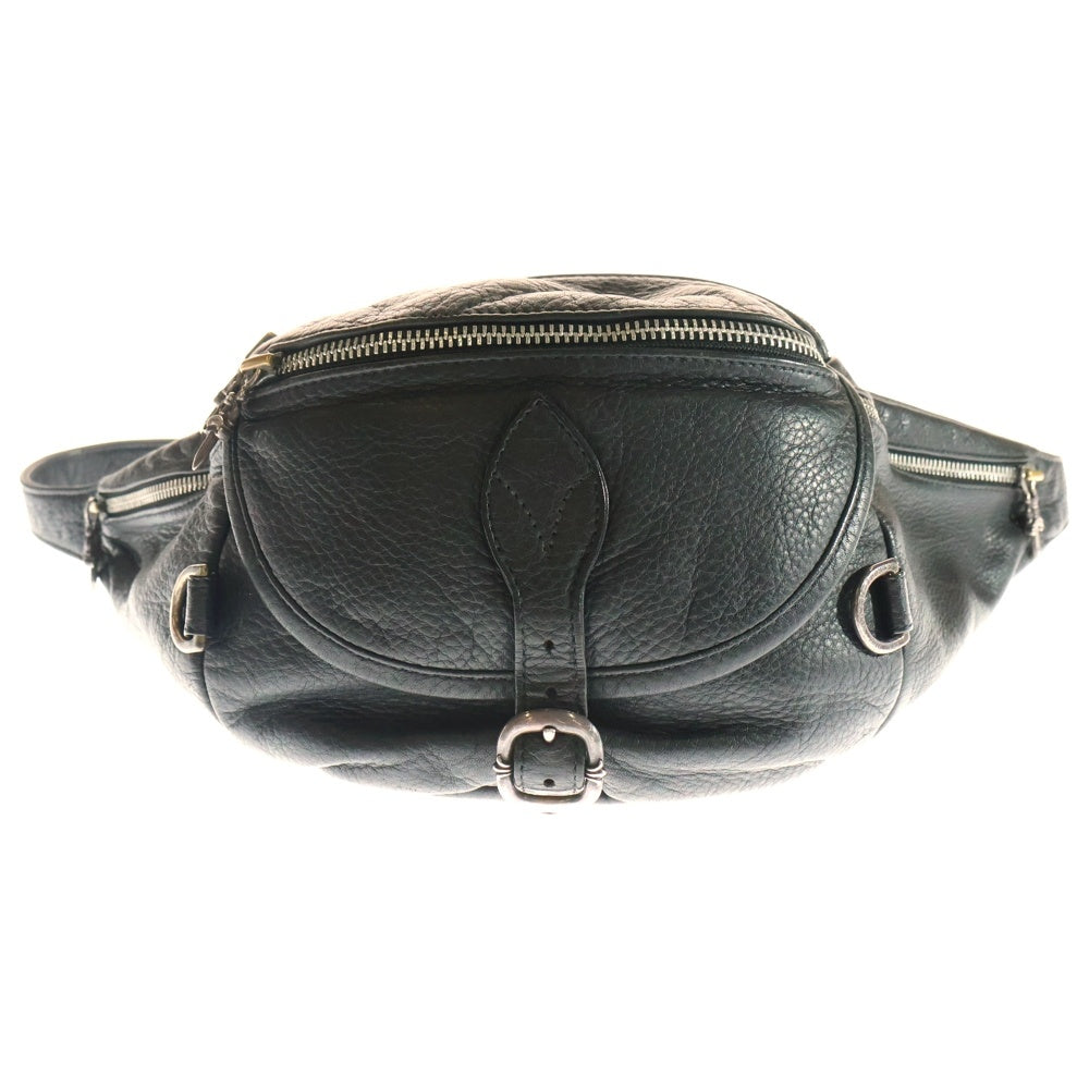 CHROME HEARTS(クロムハーツ) #1 SNAT PACK スナットパック ダガージップ ガンスリンガーベルト レザーウエストバッグ ブラック BCA378