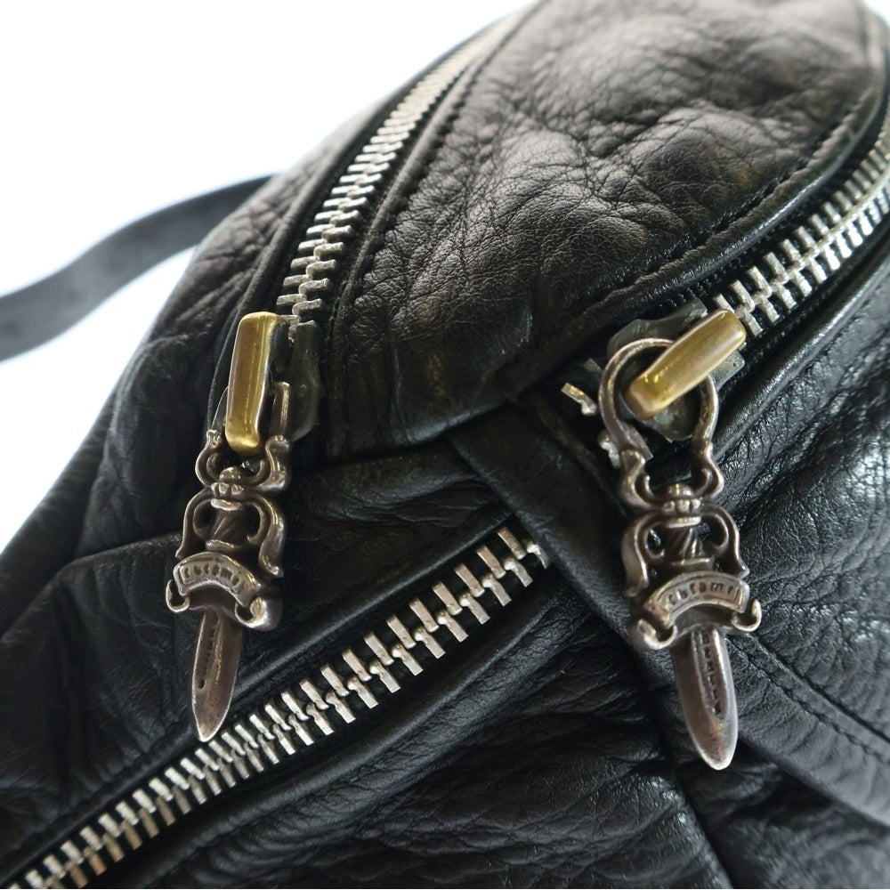 CHROME HEARTS(クロムハーツ) #1 SNAT PACK スナットパック ダガージップ ガンスリンガーベルト レザーウエストバッグ ブラック BCA378