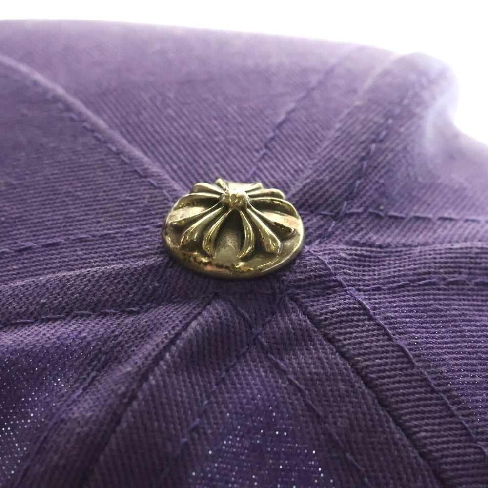 CHROME HEARTS(クロムハーツ) CH HAT CH刺繍ベースボールキャップ 帽子 パープル